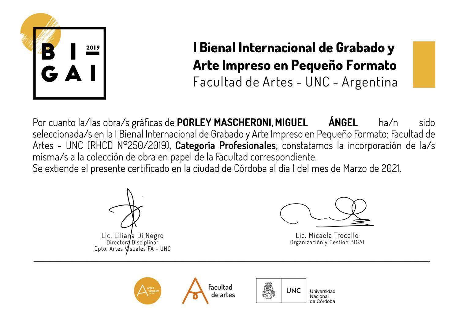 I Internacional de grabado y arte impreso en pequeño formato (2019)
